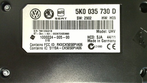 Steuergerät 5k0035730d - -,